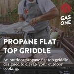 Gas One Portable Flat Top Grill with 3 Burners