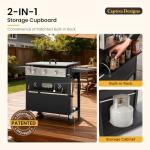 Captiva Designs 36" Gas Griddle Station, 3-Burner Flat Top
