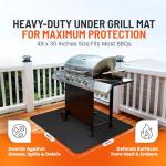 Double-Sided Grill Mat for Deck Protection (48 x 30)