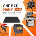 Double-Sided Grill Mat for Deck Protection (48 x 30)