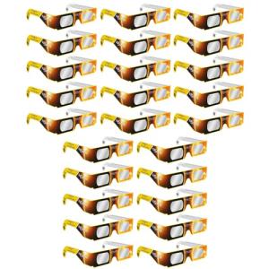 Safe Solar Eclipse Glasses for Viewing - 25-Pack