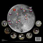 Full Color 2-Sided Moon Crater Map