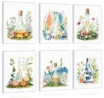 Botanical Science Canvas Art for Classroom Decor