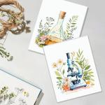 Botanical Science Canvas Art for Classroom Decor