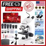 40X-2000X Binocular Microscope with LED Light