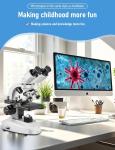 40X-2000X Binocular Microscope with LED Light