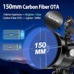 Gaterda 150EQ Newtonian Telescope for Beginners
