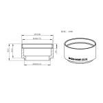 ZWO T2 to M48 Extender for ASI2600MM-Pro