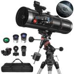 MEEZAA 150EQ Newtonian Reflector Telescope for Beginners