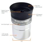 Celestron 6mm Eyepiece for Beginner Astronomers