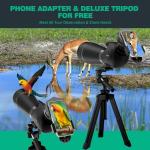 Gosky Spotting Scope 20-60x 80mm for Astronomy Beginners