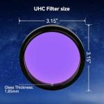 SVBONY UHC Telescope Filter: Improved Image Contrast, Minimized Light Pollution