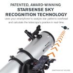 StarSense Explorer 150mm Tabletop Dobsonian Telescope, iPhone/Android compatible