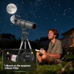 Aurosports 150EQ Telescope for Beginner Stargazing