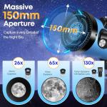 High-Powered Reflector Telescope for Beginners with Accessories