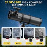 Aurosports High-Powered Telescope for Stargazing Beginners