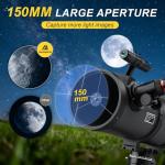 Aurosports High-Powered Telescope for Stargazing Beginners