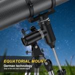 Aurosports High-Powered Telescope for Stargazing Beginners