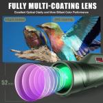 12X60 HD Monocular with Smartphone Adapter & Tripod