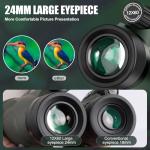 12X60 HD Monocular with Smartphone Adapter & Tripod