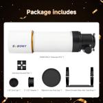 SVBONY SV48P Telescope: 90mm Aperture for Beginner Astronomy
