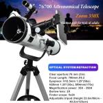 Beginner-Friendly 76mm Reflector Telescope with Accessories