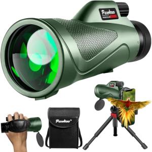 High-Powered 12x60 Monocular Telescope with Adapter