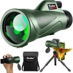 High-Powered 12x60 Monocular Telescope with Adapter