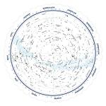Double-Sided Star Map for Beginner Astronomers