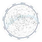 Double-Sided Star Map for Beginner Astronomers