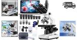 Trinocular Microscope with 40X-5000X Magnification