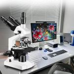 Trinocular Microscope with 40X-5000X Magnification
