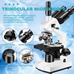 Trinocular Microscope with 40X-5000X Magnification