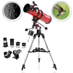 AmScope 130mm Reflector EQ Telescope Kit