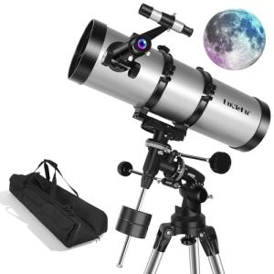UncleHu 150EQ Newtonian Reflector Telescope for Beginners