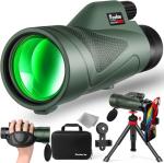 12x50 HD Monocular Telescope with Smartphone Adapter