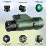 12x50 HD Monocular Telescope with Smartphone Adapter