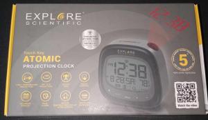 Atomic Projection Clock with Touch Controls