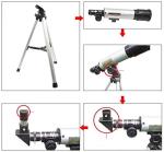High Power Beginner Telescope with Tripod for Kids