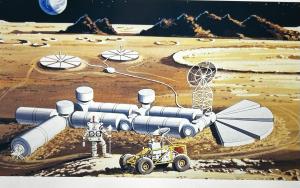 NASA Space Station Lunar Ops Concept Transparency