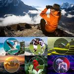 High-Powered 12x60 Monocular Telescope with Adapter