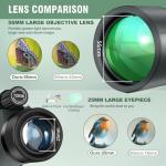 High Power 12x56 Monocular with Smartphone Adapter