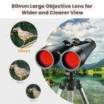 30x80 Waterproof Astronomy Binoculars for Stargazing
