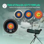 SVBONY SV28 25-75x70 Spotting Scope with Tripod