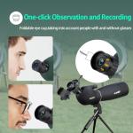 SVBONY SV28 25-75x70 Spotting Scope with Tripod