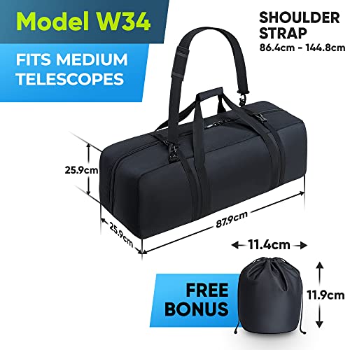 Multipurpose Telescope Bag with Adjustable Strap - 35 inches