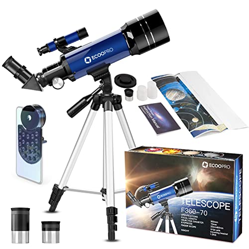 70mm Astronomy Refractor Telescope - Ideal Beginner's Gift