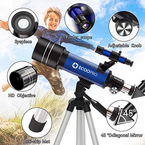 70mm Astronomy Refractor Telescope - Ideal Beginner's Gift