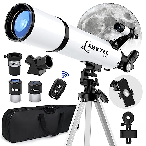 ABOTEC 80mm Aperture Telescope, Beginner's Astronomy Kit