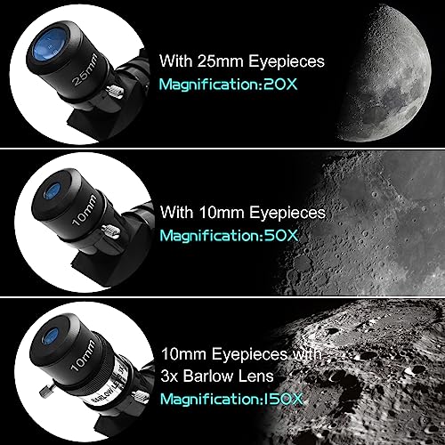 ABOTEC 80mm Aperture Telescope, Beginner's Astronomy Kit